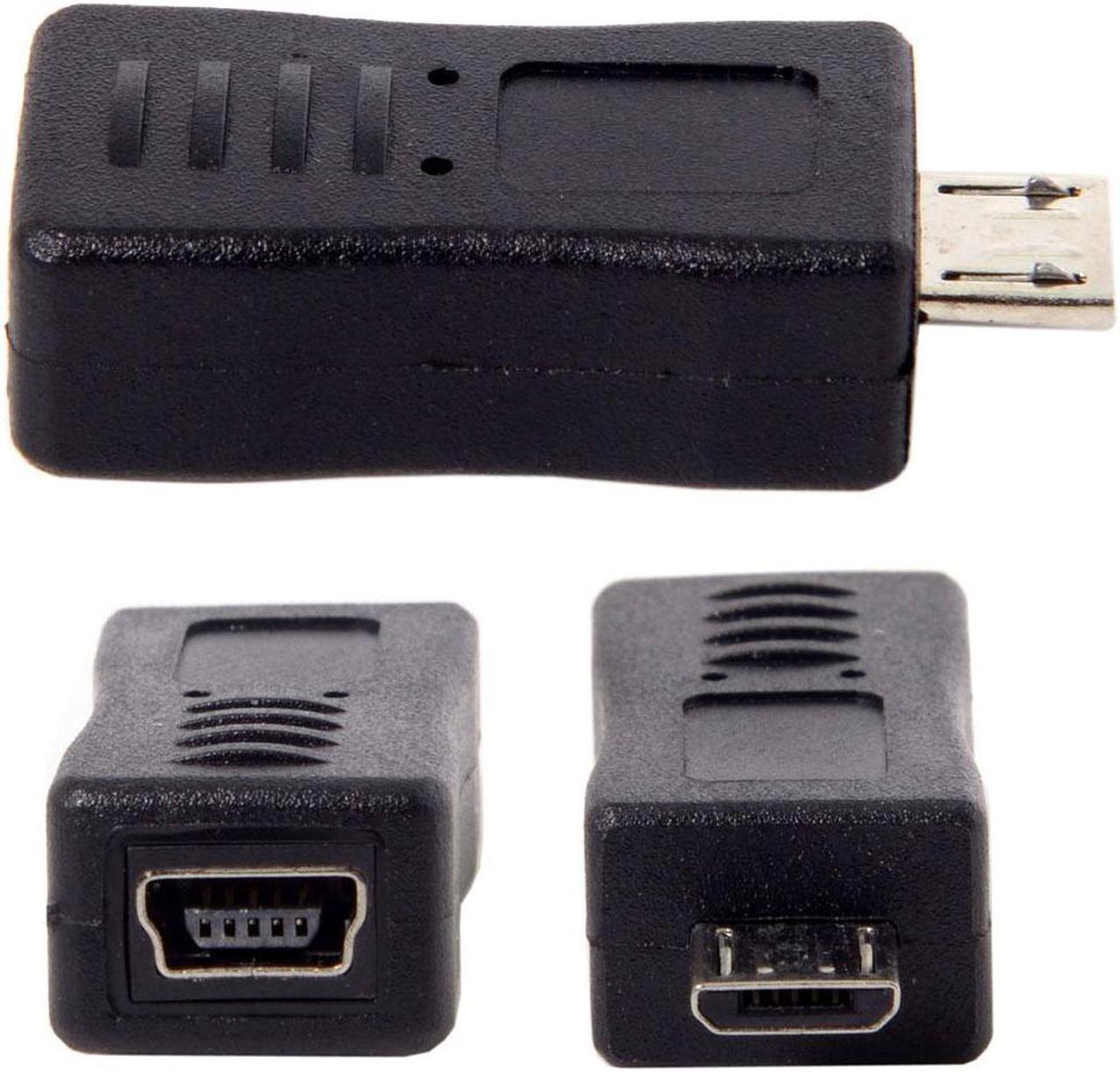 CYDZ Micro USB 5Pin Male to Mini Female USB Data Charge Adapter for Tablet & Cell Phone