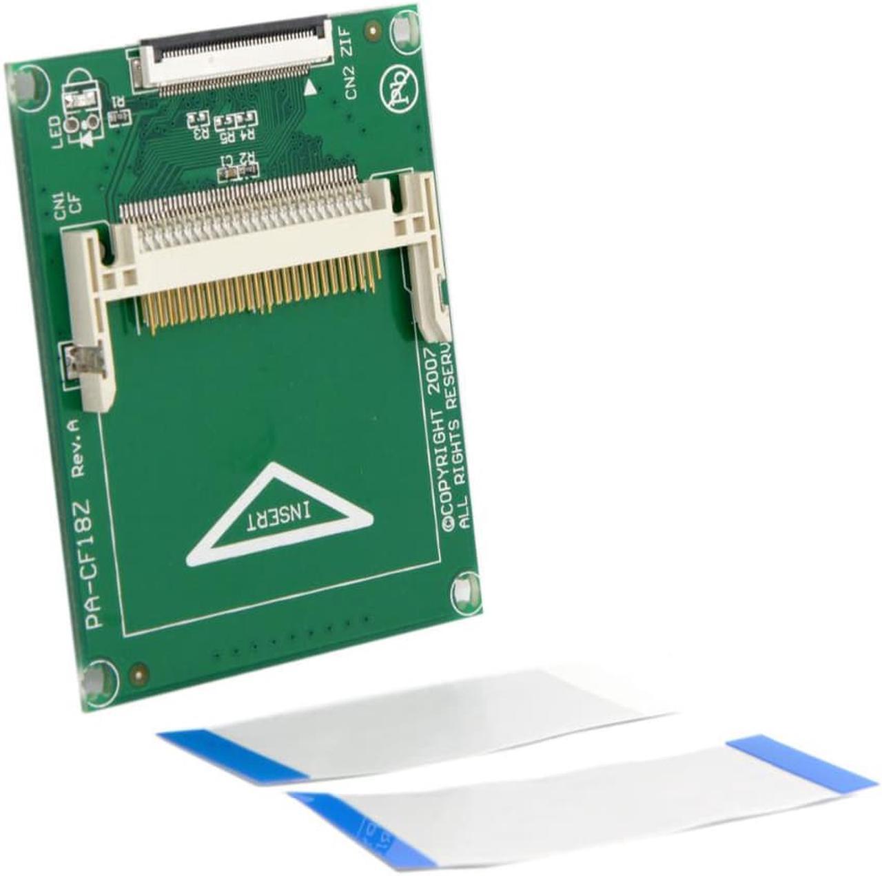 Alt view image 3 of 4 - CYDZ 1.8" Compact Flash CF Memory Card to CE Toshiba Ipod ZIF SSD HDD Adapter with 2 Cables