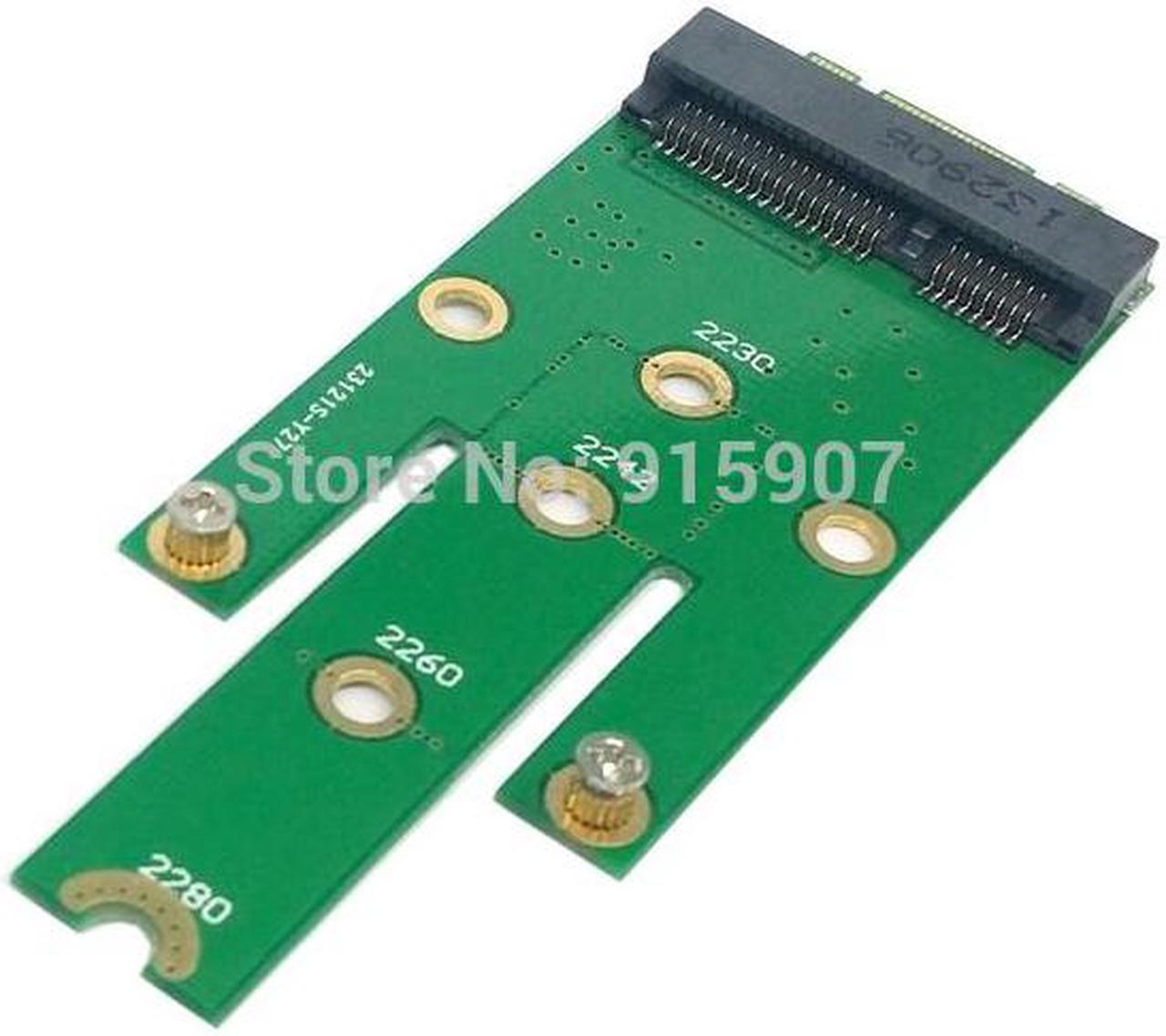 M.2 NGFF PCI-E 2 LANE Golden Finger Pin to 50mm Mini-PCIE mSATA 18+8 SSD Hard Disk PCBA