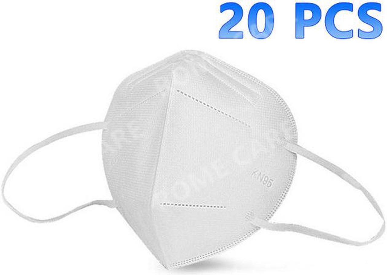 Main image of 20 Pcs KN95 Mask Reusable, Anti-pm2.5 Antivirus 5-Layer Mask Face Mask Anti-fog Haze Dustproof Non-Woven Fabrics Mask