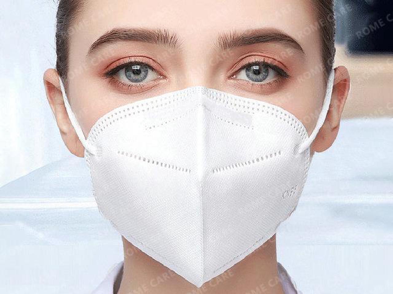 Alt view image 7 of 7 - 20 Pcs KN95 Mask Reusable, Anti-pm2.5 Antivirus 5-Layer Mask Face Mask Anti-fog Haze Dustproof Non-Woven Fabrics Mask