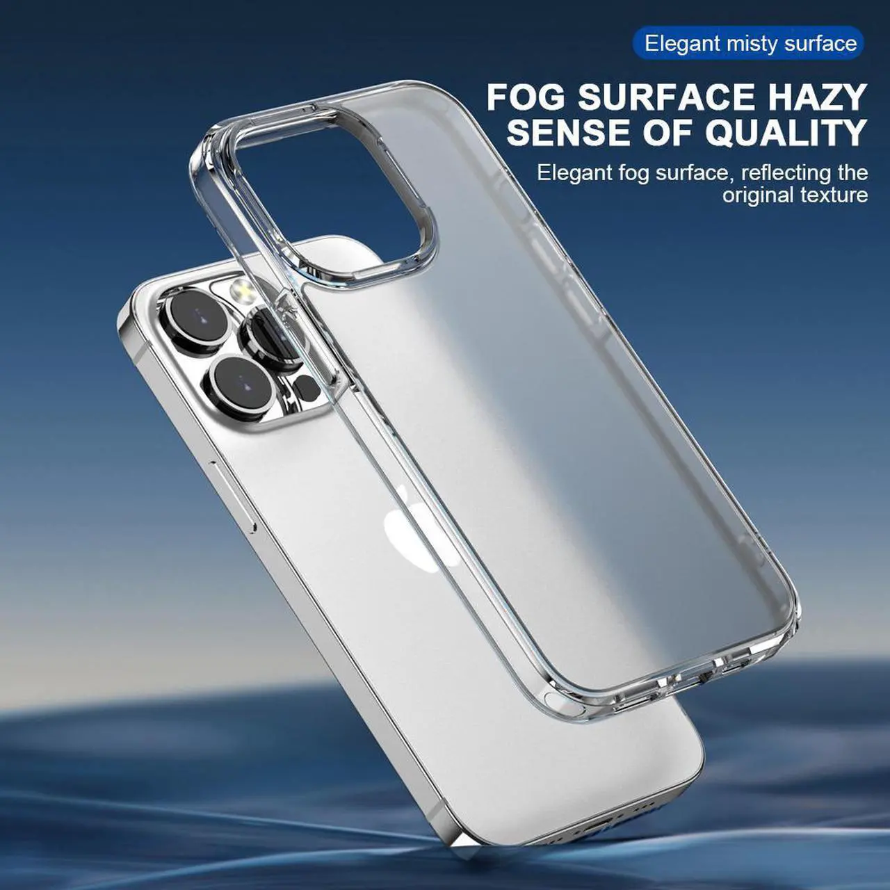 Alt view image 4 of 7 - ROME CARE Hard Case For iPhone 13 Series, iPhone Drop-Proof Case, Clear Phone Case, Scratch-Proof Protective Case For iPhone 13 Series(White)