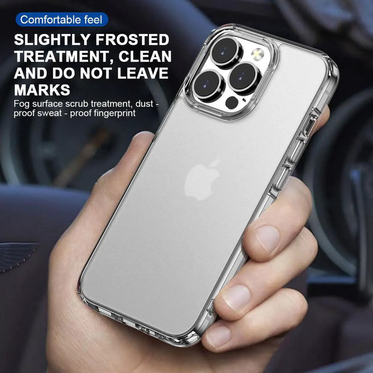 Alt view image 7 of 7 - ROME CARE Hard Case For iPhone 13 Series, iPhone Drop-Proof Case, Clear Phone Case, Scratch-Proof Protective Case For iPhone 13 Series(White)