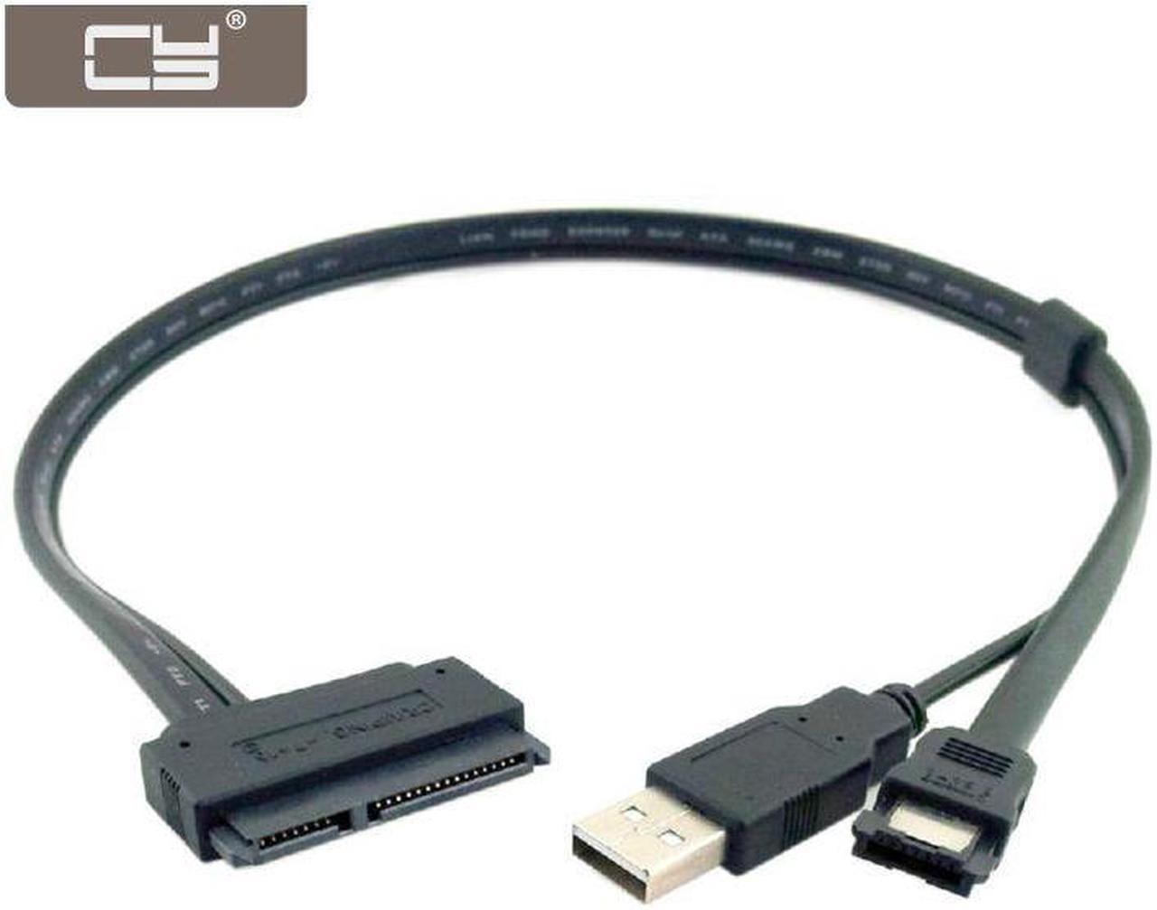 CYDZ 50cm 2 5" inch Hard Disk Drive SATA 22Pin to eSATA Data USB Powered Cable