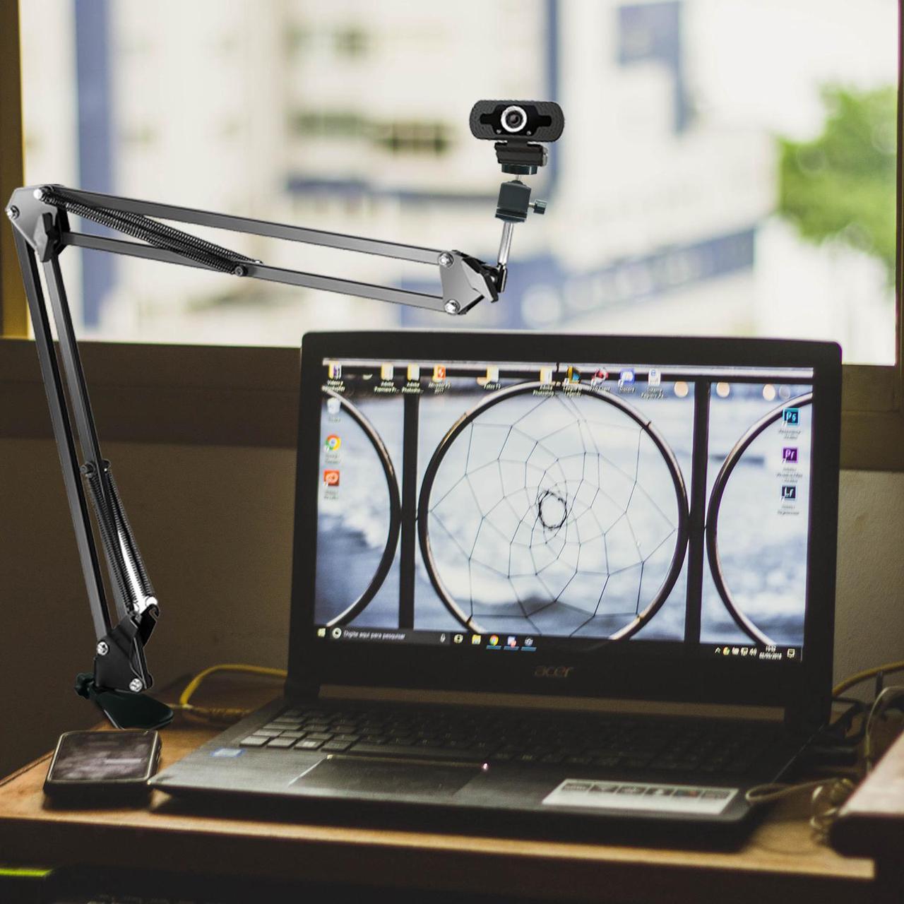 Alt view image 5 of 7 - Anivia Webcam Stand,Desk Mount Camera Arm Clamp Stand,Webcam Clamp Mount Suspension Scissor Tripod Stand Holder Camera arm for Webcam W8 W5 C922 C930e C930 C920 C615