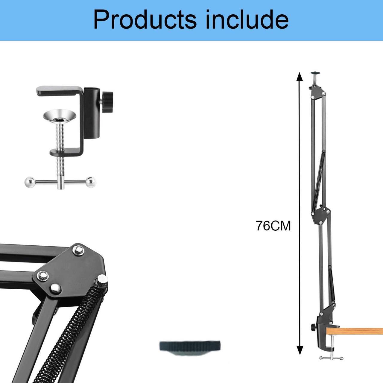 Alt view image 4 of 7 - Anivia Webcam Stand,Desk Mount Camera Arm Clamp Stand,Webcam Clamp Mount Suspension Scissor Tripod Stand Holder Camera arm for Webcam W8 W5 C922 C930e C930 C920 C615