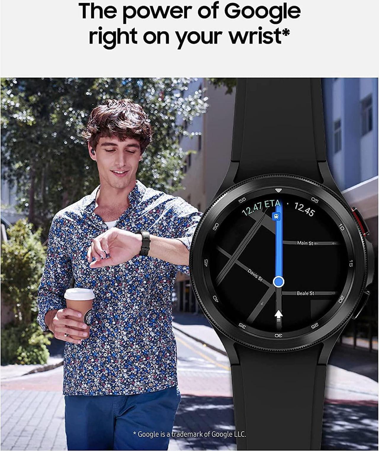 Alt view image 9 of 13 - Samsung Electronics SM-R895UZKAXAA Galaxy Watch 4 Classic Smartwatch Tracker for Fitness, Black
