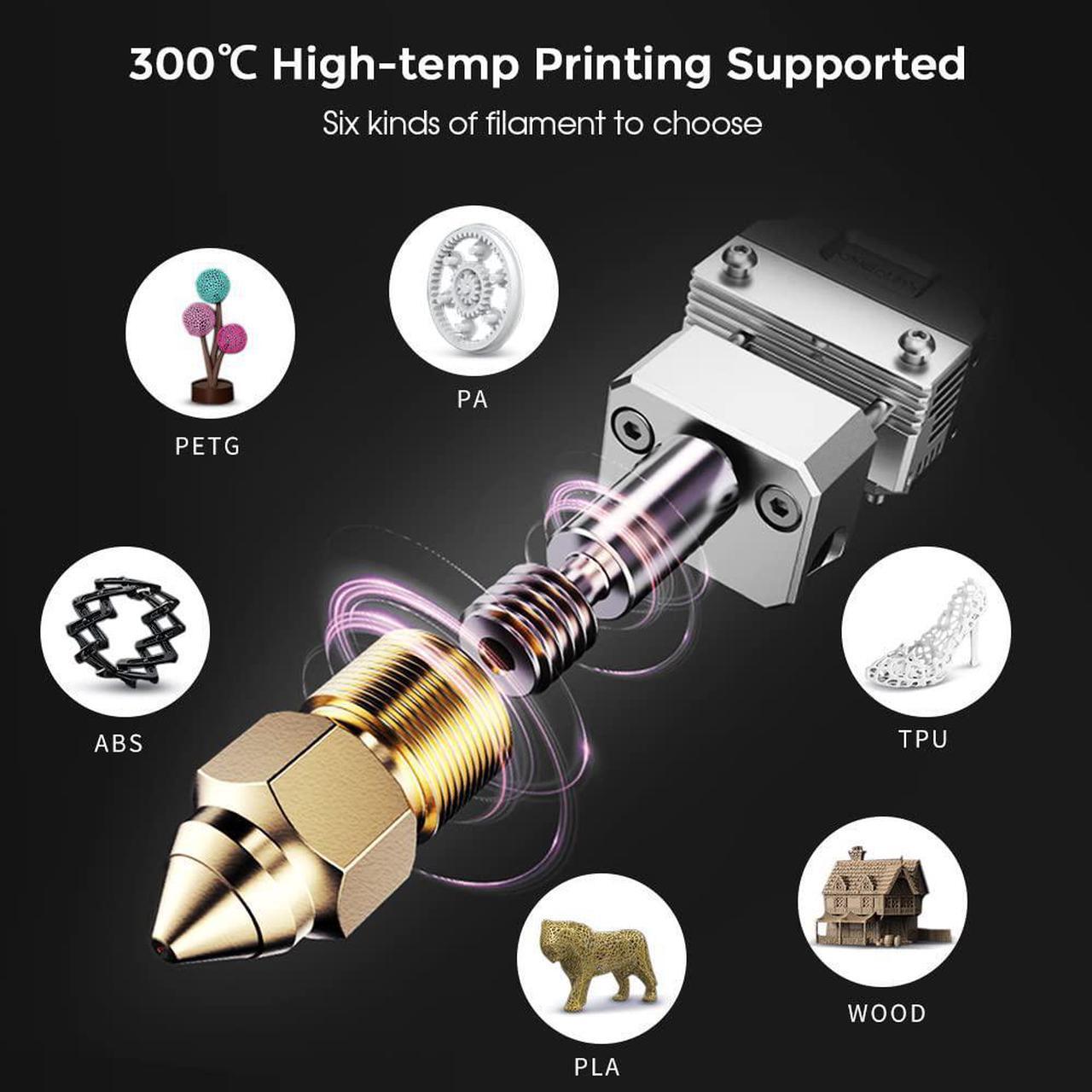 Alt view image 2 of 7 - Official Creality Ender 3 S1 Pro 3D Printer with 300 High-Temp Nozzle, Sprite All Metal Direct Drive Extruder, PEI Bed and CR Touch Auto Leveling Print Size 8.6×8.6×10.6in, Upgraded Ender 3 S1