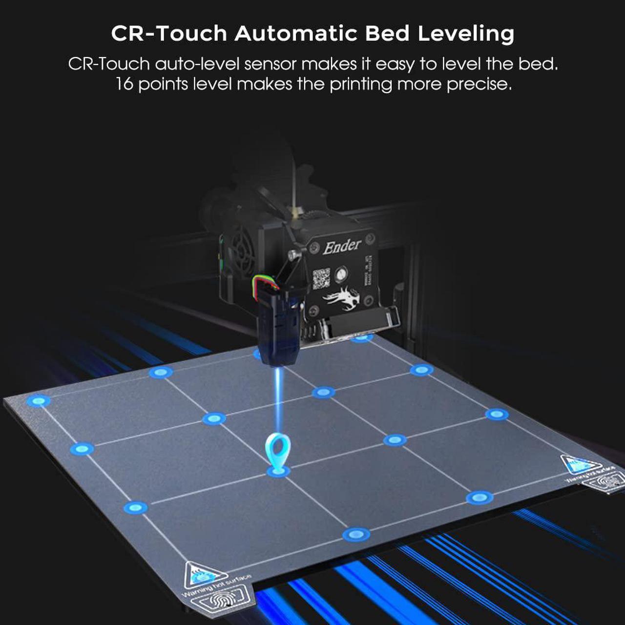 Alt view image 5 of 7 - Official Creality Ender 3 S1 Pro 3D Printer with 300 High-Temp Nozzle, Sprite All Metal Direct Drive Extruder, PEI Bed and CR Touch Auto Leveling Print Size 8.6×8.6×10.6in, Upgraded Ender 3 S1