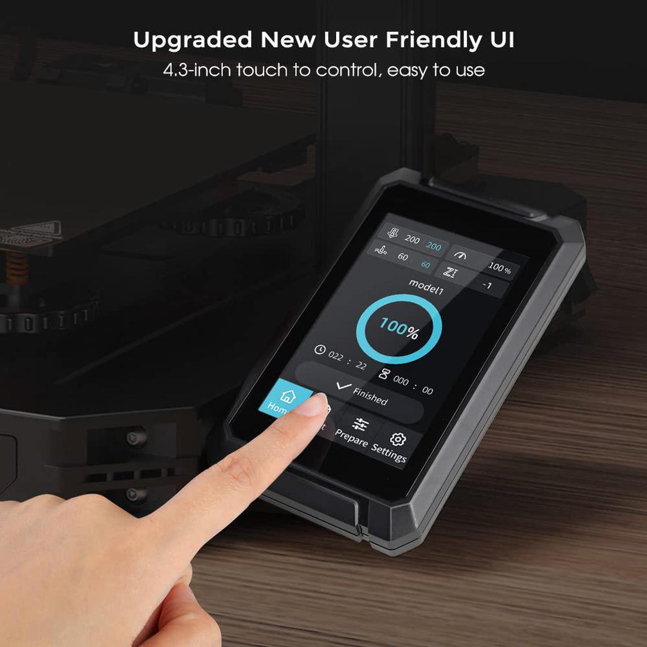 Alt view image 6 of 7 - Official Creality Ender 3 S1 Pro 3D Printer with 300 High-Temp Nozzle, Sprite All Metal Direct Drive Extruder, PEI Bed and CR Touch Auto Leveling Print Size 8.6×8.6×10.6in, Upgraded Ender 3 S1