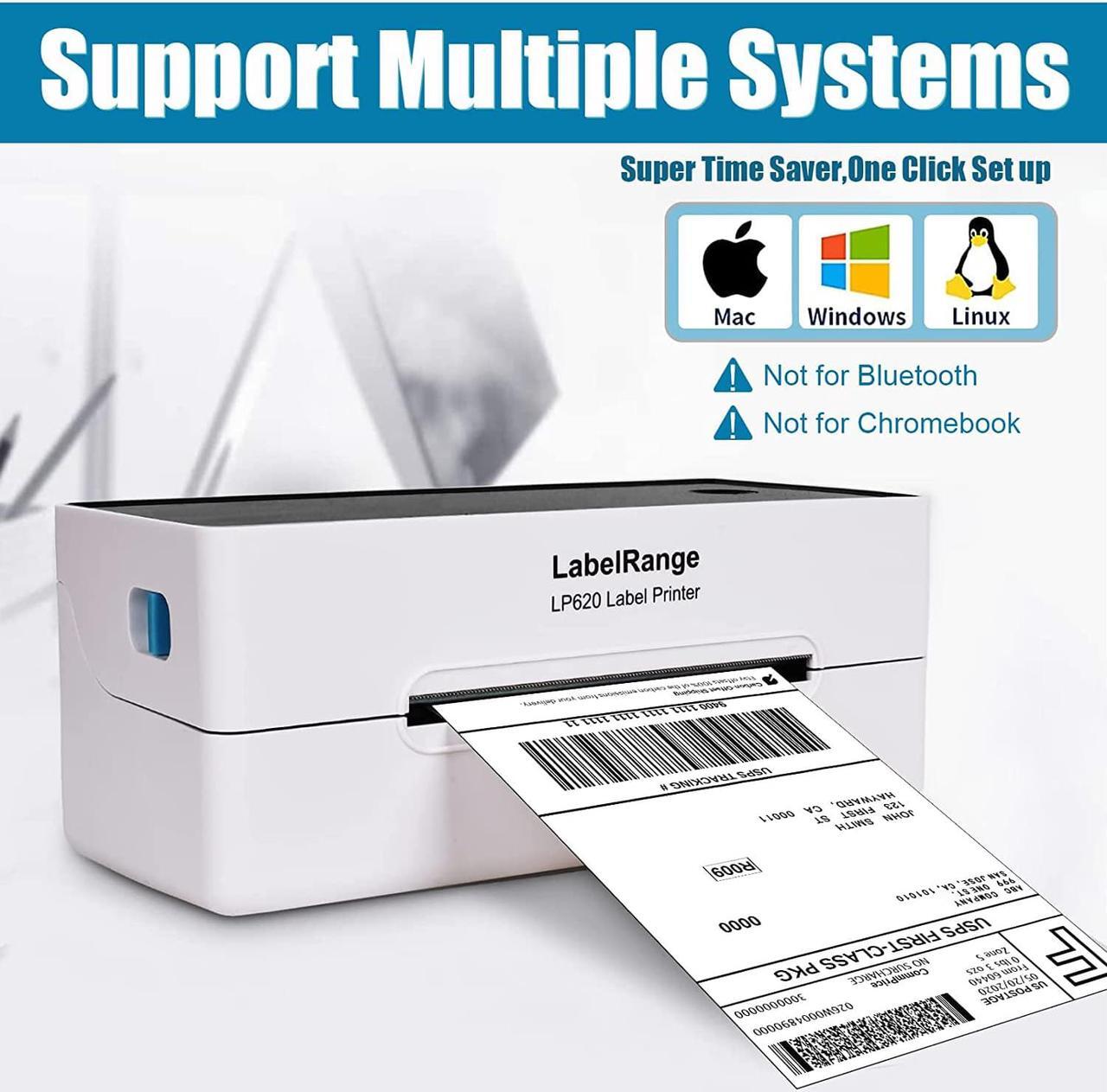 Alt view image 4 of 6 - LabelRange 300DPI High Resolution Thermal Label Printer - Commercial Grade Shipping Label Printer 4x6, Support  Ebay Paypal Shopify Etsy Shipstation and More on Windows, Mac and Linux System