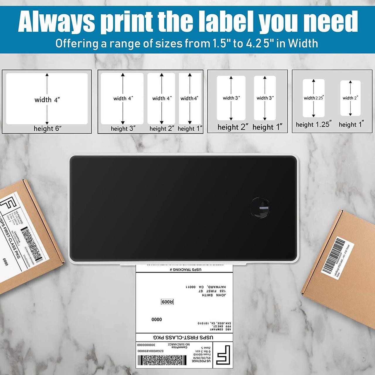 Alt view image 5 of 6 - LabelRange 300DPI High Resolution Thermal Label Printer - Commercial Grade Shipping Label Printer 4x6, Support  Ebay Paypal Shopify Etsy Shipstation and More on Windows, Mac and Linux System