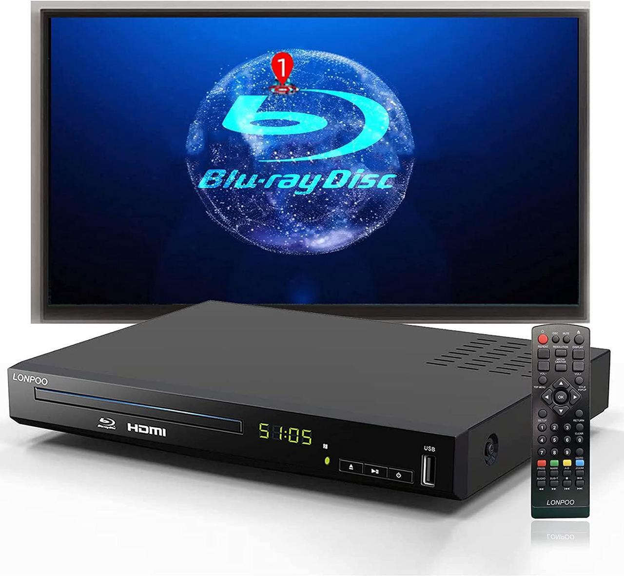 Main image of Blu Ray DVD Player,Full HD Blu-ray Disc Player with Metal Enclosure,Easy Hook Up and User Friendly, 1080P Home Theater DVD Player with HDMI Output, Support HDD and USB Playback