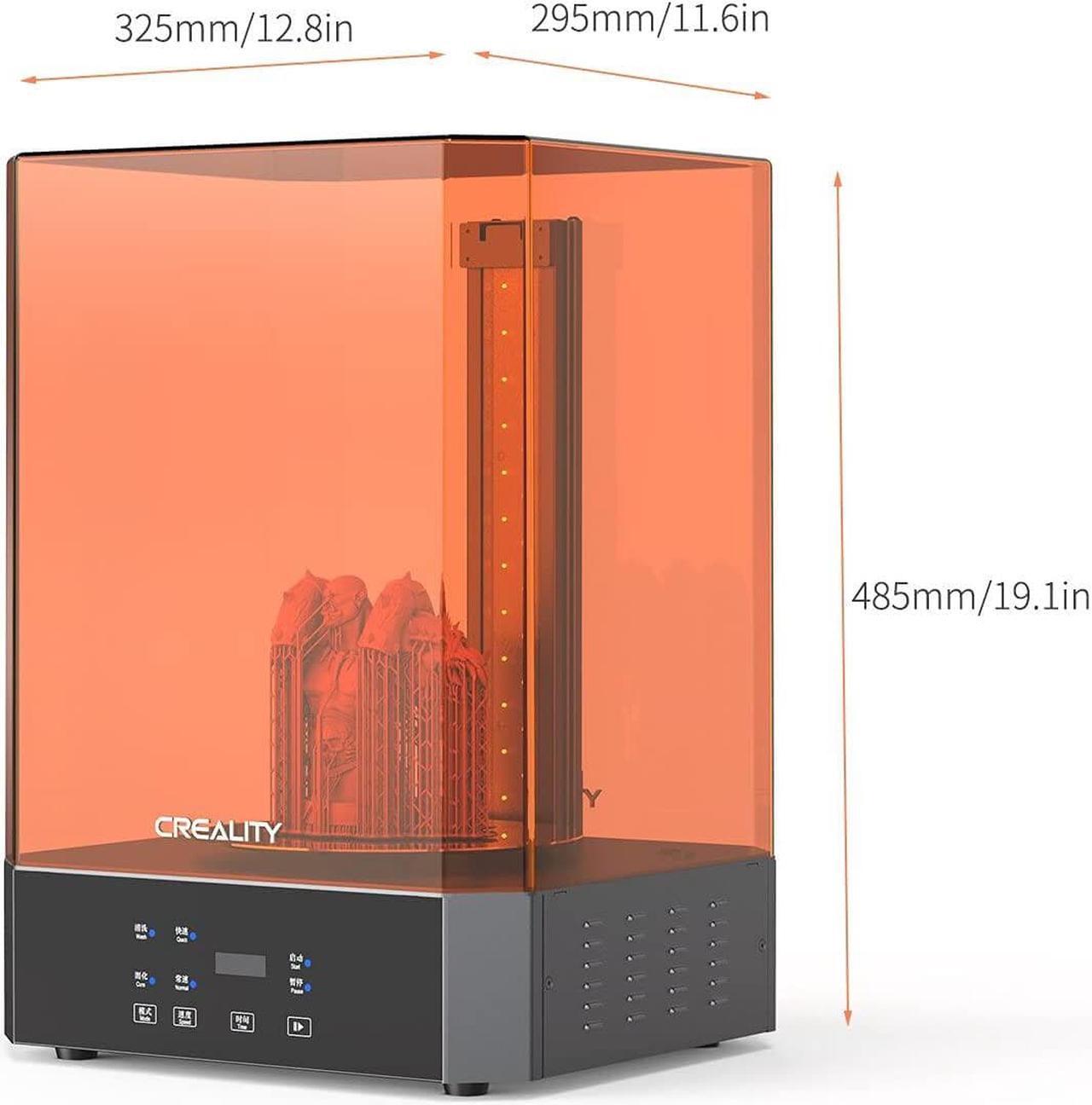 Alt view image 5 of 6 - Creality UW-02 Wash and Cure Station Upgraded 10.1 inch Washing Curing 2 in 1 Machine for Resin 3D Printer Rotary Turntable Bucket 9.5x6.3x7.9 inch LCD SLA Models Dual-Band UV Lamp Bead Strip 360°
