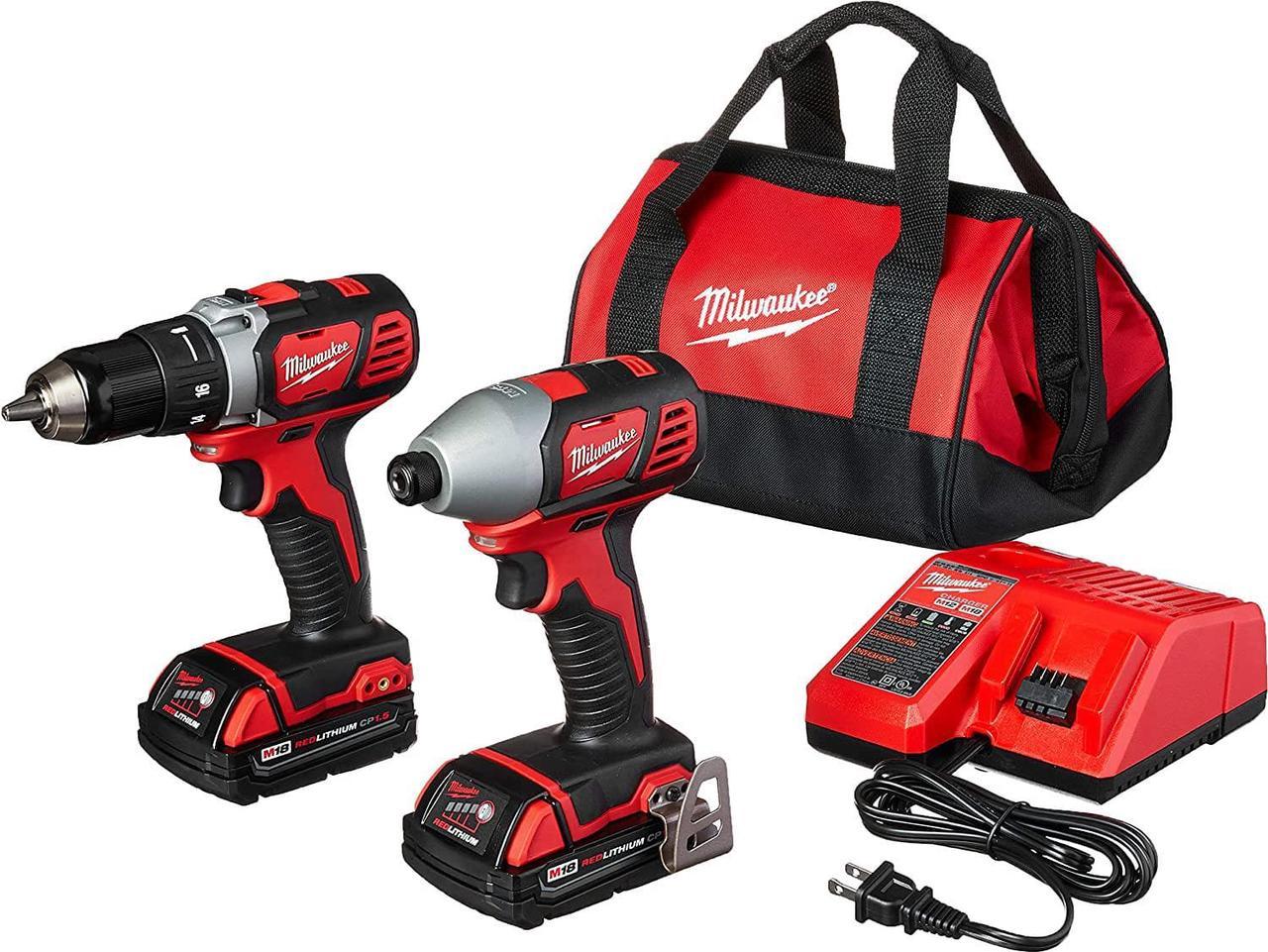 Milwaukee 2691-22 18-Volt Compact Drill and Impact Driver Combo Kit