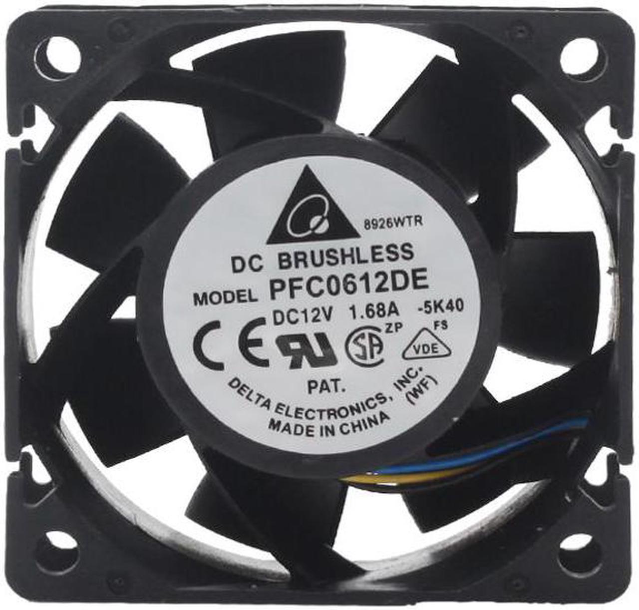 pfc0612de 60X60X38 mm cooling fan 60mm pwm cooler 6cm 13500RPM For Delta 6038 12V server chassis fan