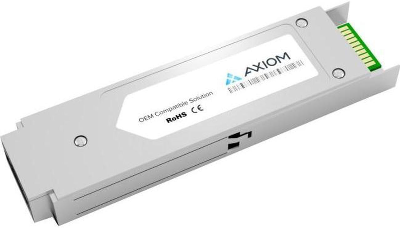 Axiom XFP Transceiver Modules are certified 100% compliant in all OEM applications. They are pre-configured with an application specific code to meet the requirement set forth by the router and switch OEMs. Axiom compatible transceivers per