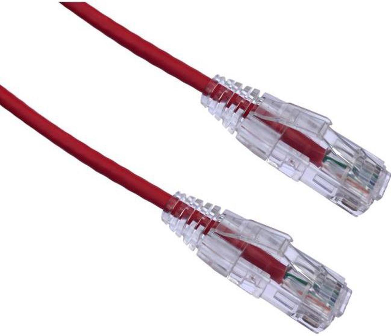 Axiom C6BFSB-R3-AX 3Ft Cat6 Bendnflex Ultra-Thin Snagless Patch Cable 550Mhz (Red)