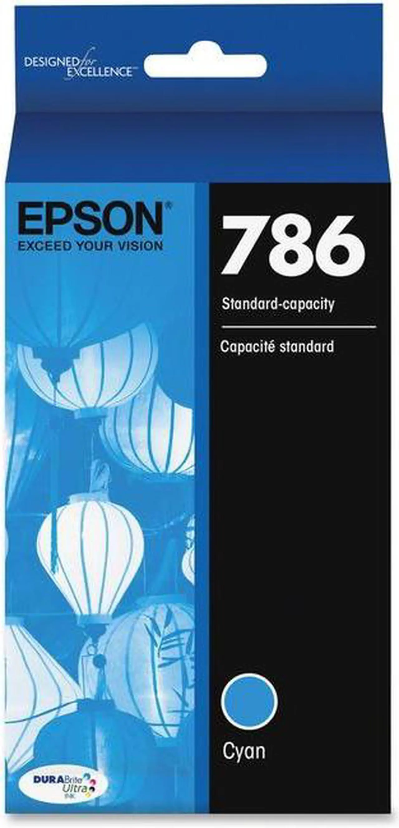 Alt view image 2 of 7 - Epson America T786220S Durabrite Ultra Ink Cartridge, Cyan