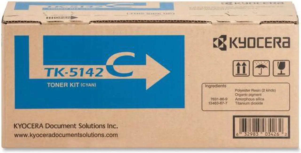Alt view image 3 of 12 - Cyan Toner Cartridge for Kyocera TK-5142C ECOSYS M6530cdn, ECOSYS P6130cdn, Genuine Kyocera Brand