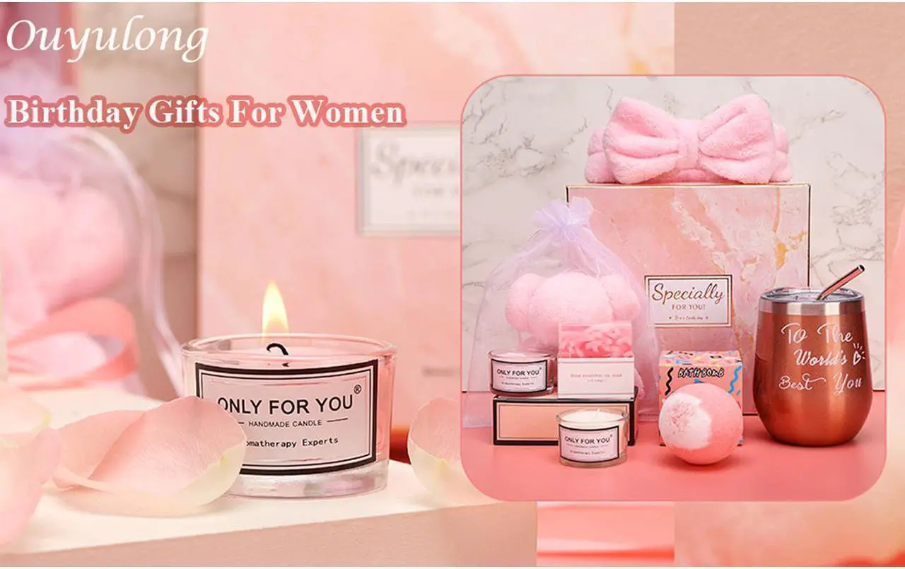 Alt view image 3 of 6 - Best Birthday Gifts for Women, Relaxing Spa Gift for Women, Perfect Christmas Gift Basket, Unique Happy Birthday Bath Set Gift Box for Her Mom Sister Best Friend