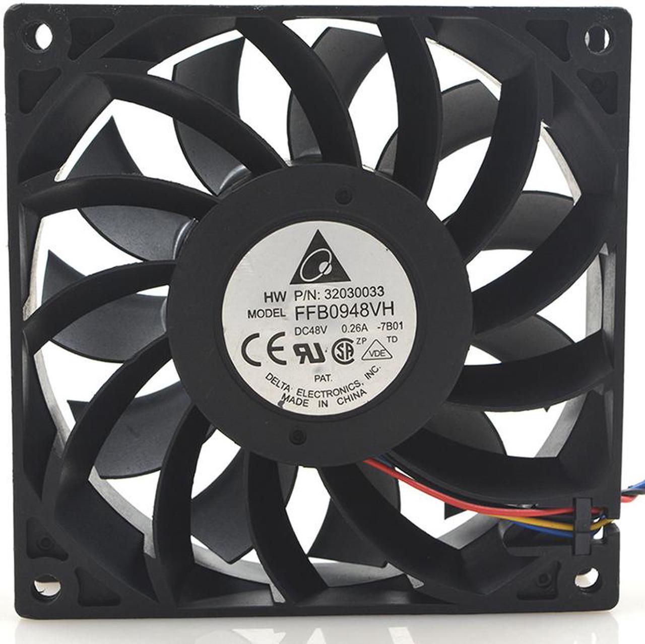 Original Delta FFB0948VH 9225 48V 0.26A 9cm Large Air Volume Cooling Fan