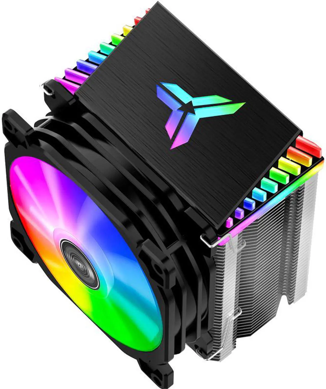 Alt view image 2 of 7 - CPU Cooler with 4 Direct Contact Heatpipes, CPU Air Cooler for Intel/AMD with 92mm PWM Fan