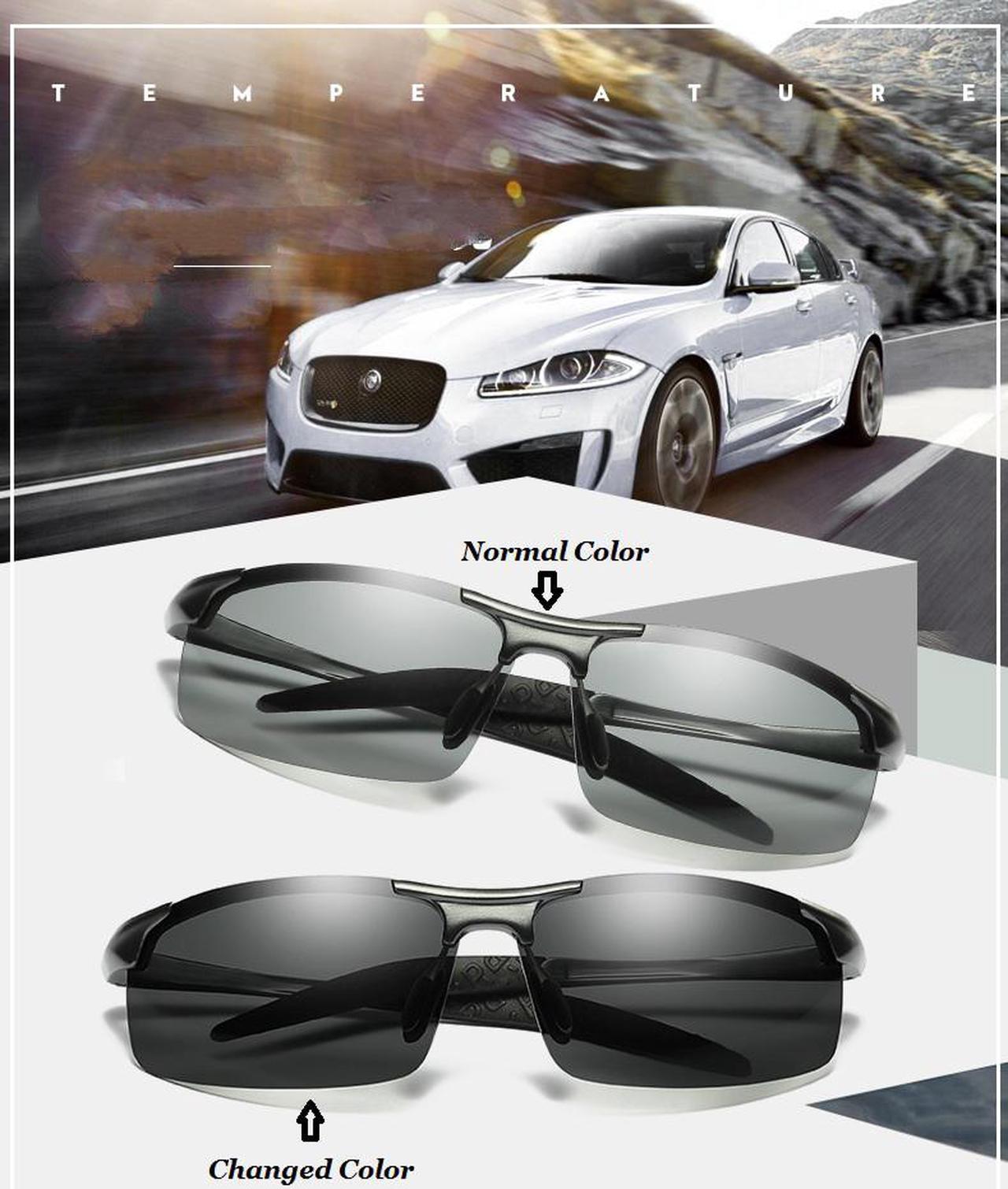 KH Change Color Photochromic Sunglasses Men Women Titanium polarized Sun Glasses Chameleon Driving