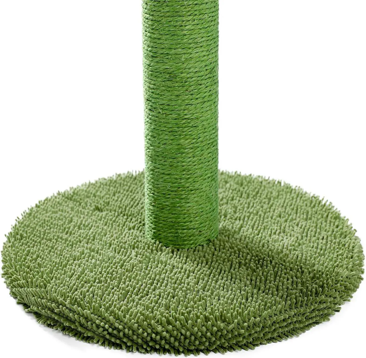 Alt view image 2 of 7 - Cactus Cat Scratching Post with Natural Sisal Ropes, Interactive Ball, Cat Scratcher for Cats and Kittens Green