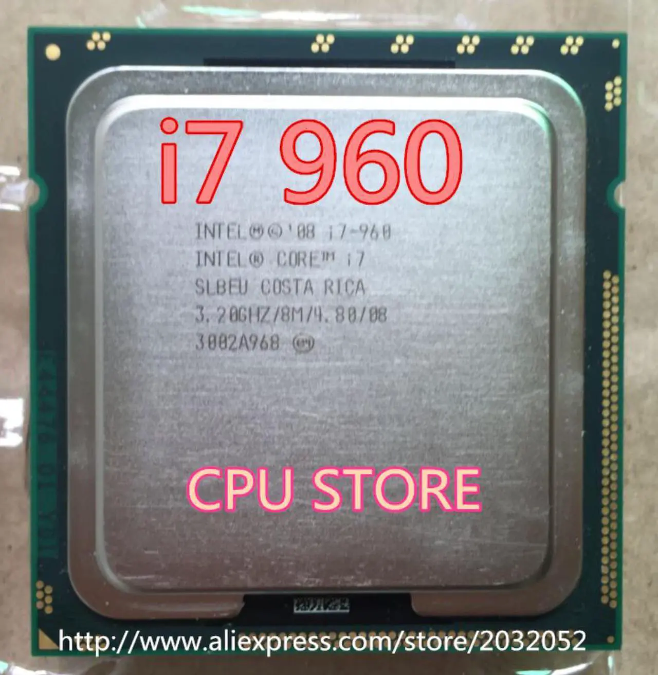 Main image of Intel Core I7 960 procesador Quad Core de 3,2 GHz LGA 1366 130W 8M Cache escritorio i7-960 CPU (trabajo 100% envío gratis)