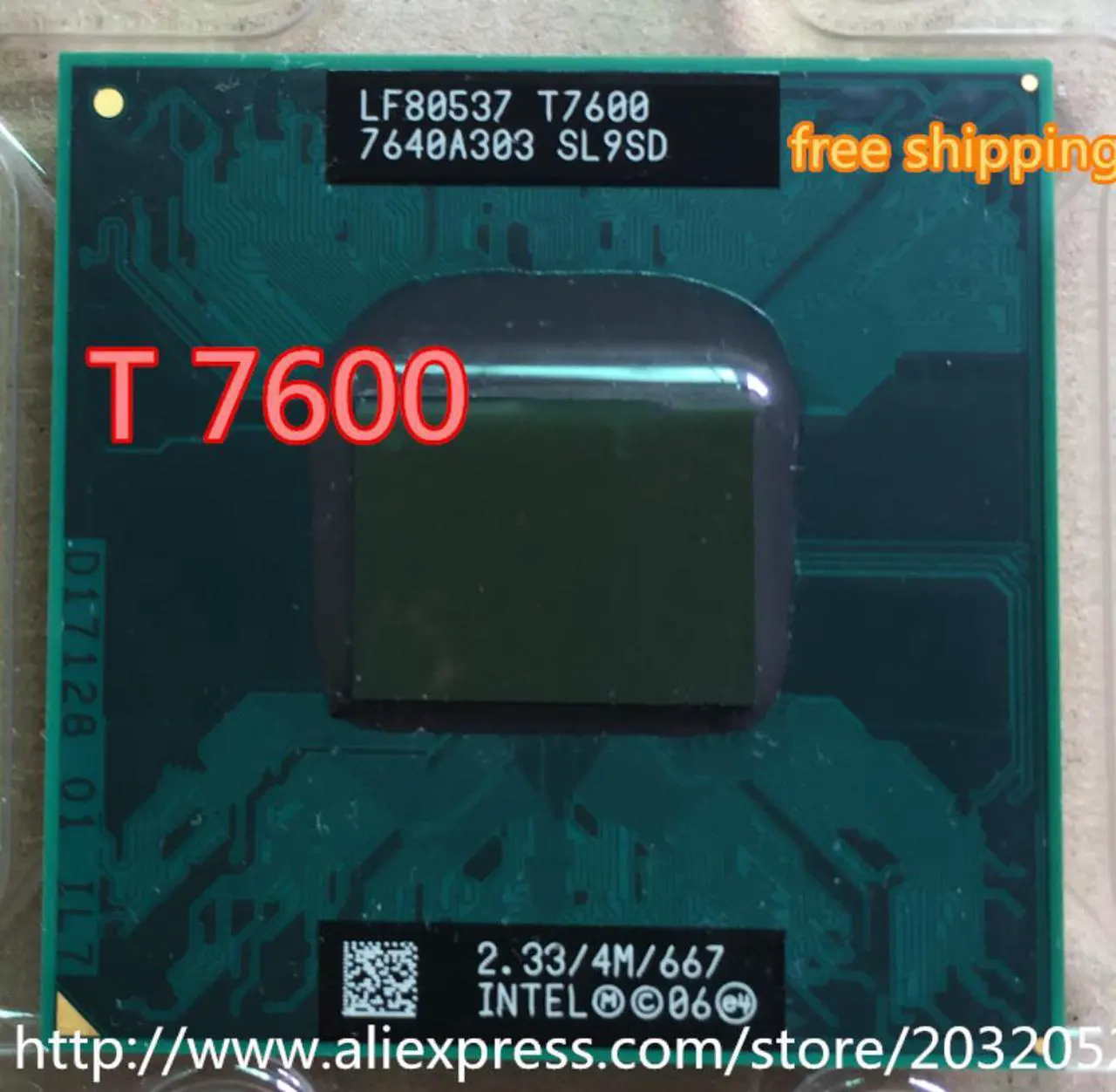 Procesador Intel Core 2 Duo T6600 (caché 2 M, 2,2 Ghz