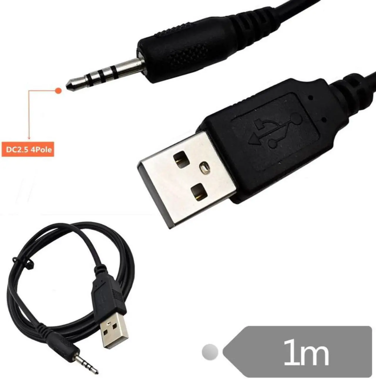 Alt view image 2 of 3 - 1Pc 2.5mm USB Charger Power Cable Cord for Synchros E40BT/E50BT Headphone J56BT S400BT S700 Easy To Use Durable CE1789