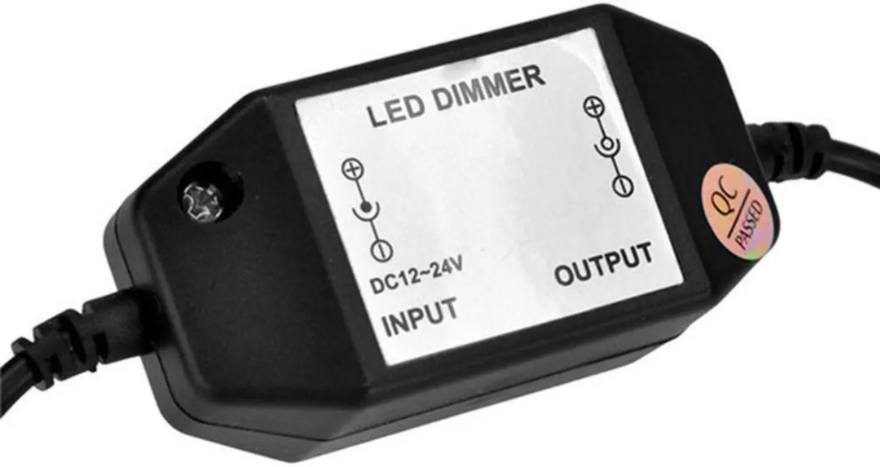 Alt view image 2 of 2 - LED Dimmer Mini DC 12V-24V Manual Knob LED Dimmer Switch Controller Single Color for Led Strip Adjust Brightness on/Off