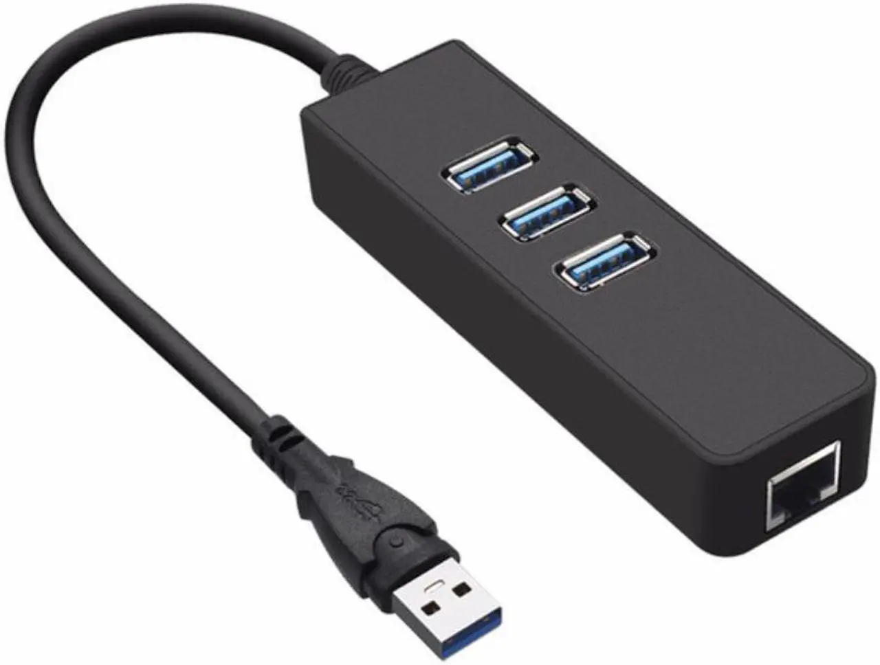 Main image of USB Gigabit Ethernet Adapter 3 Ports USB 3.0 HUB USB to Rj45 Lan Network Card for Macbook Mac Desktop + Micro USB Charger Cable