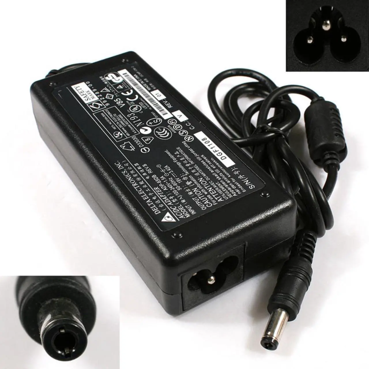 Alt view image 4 of 4 - Universal Charger for Laptop 19V 3.42A AC Power Adapter Laptop Charger For asus A40 A43 A53 A41 S1 U3 U5 for lenovo for toshiba