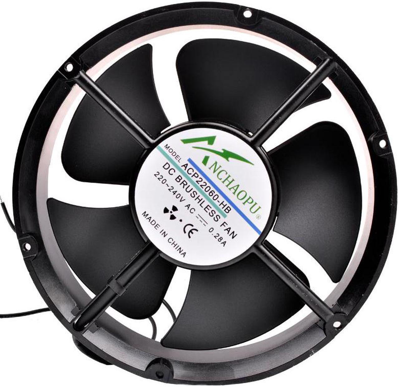 ACP22060-HB 22cm 220x220x60mm 220V 240V cabinet round bearing axial flow fan AC cooling fan