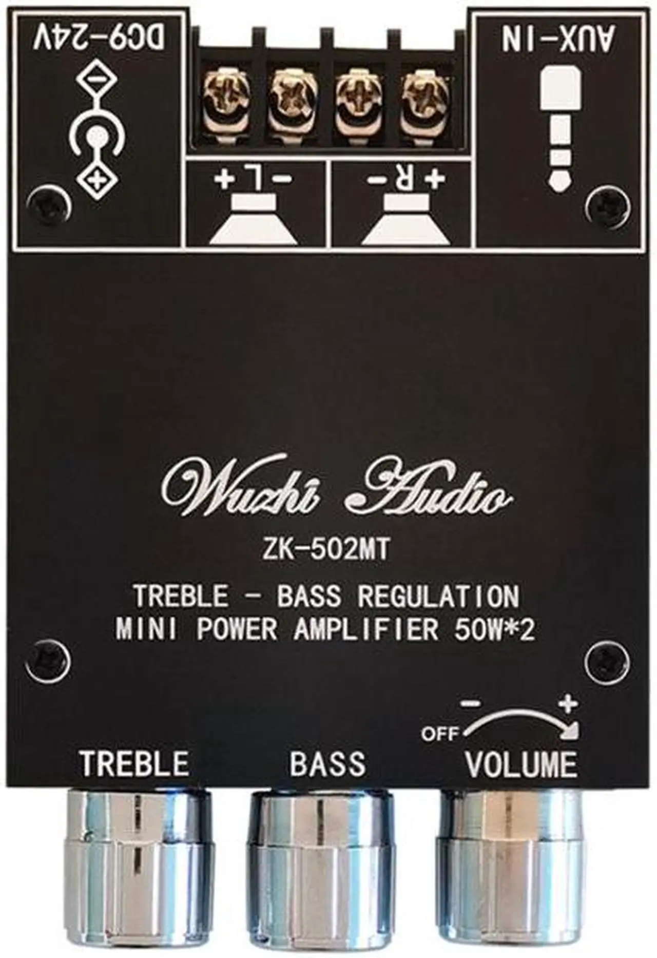 Main image of ZK-502MT Bluetooth 5.0 Subwoofer Amplifier Board 2.0 Channel High Power Audio Stereo Amplifier Board 2X50W Bass AMP