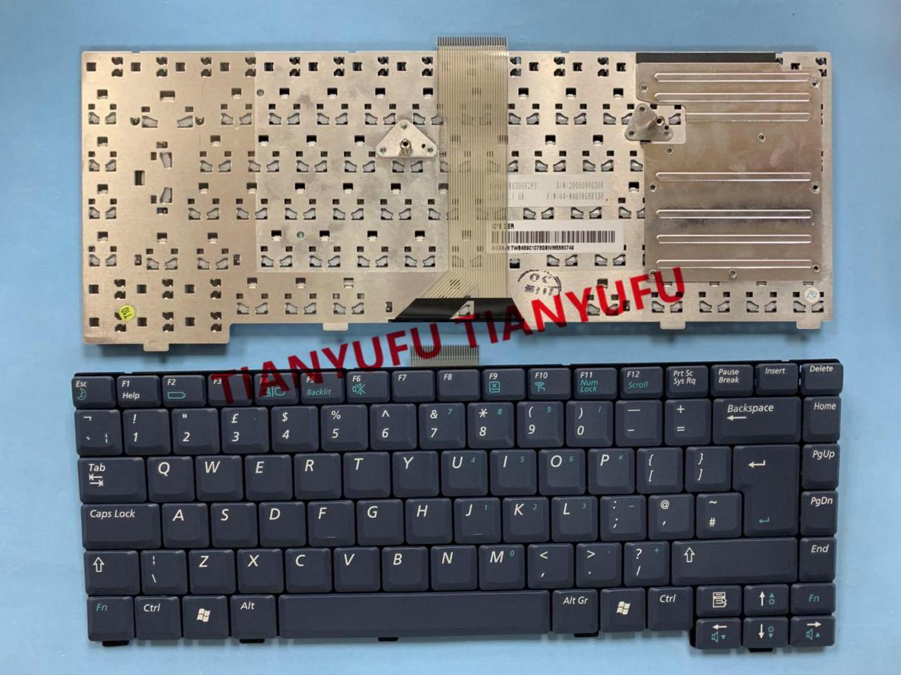 For Samsung P40 P41 Keyboard Blue UK Laptop Keyboard