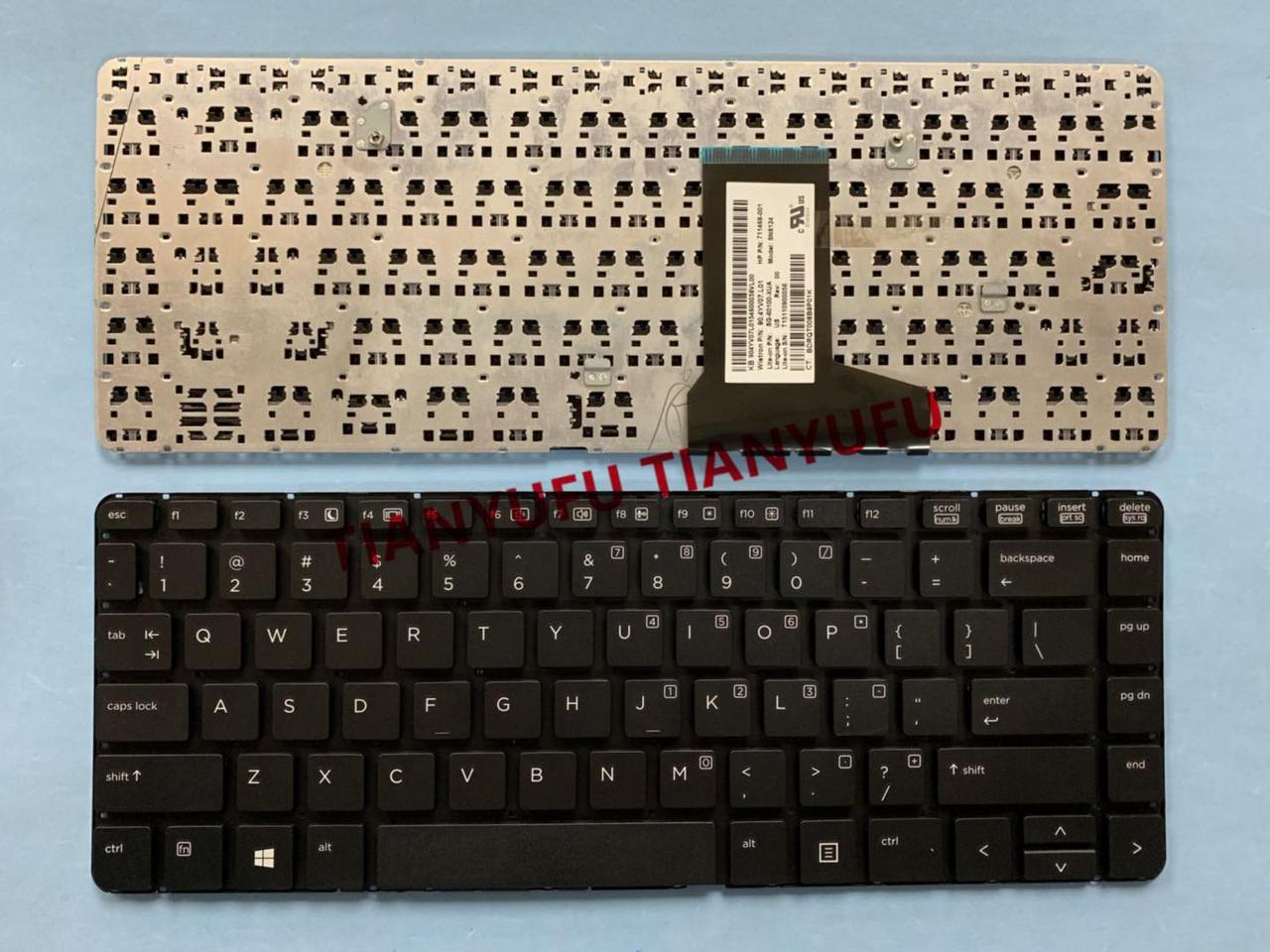 FOR HP Probook 430 G1 US 2 Screws Without Frame Black Keyboard Laptop Keybaod