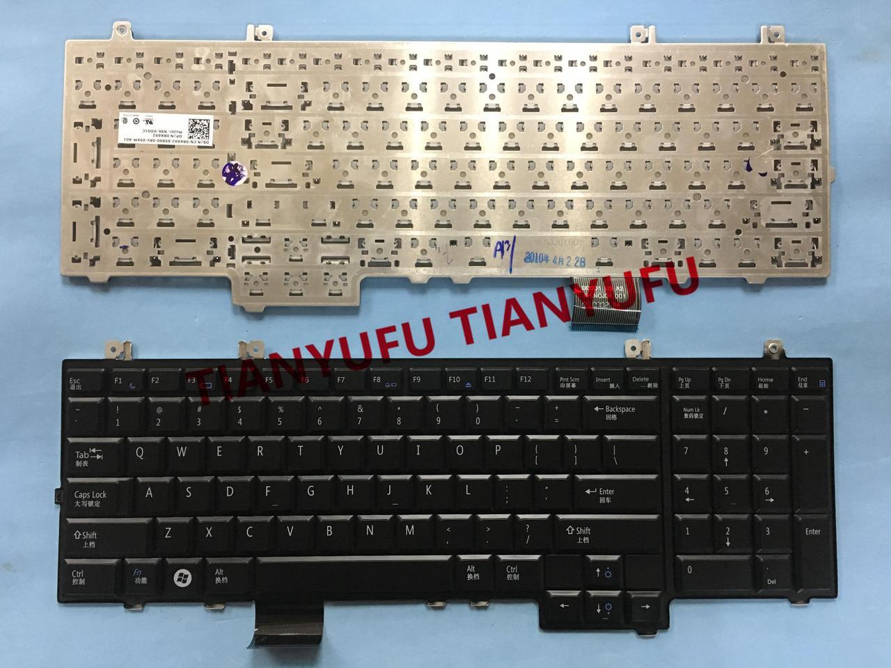 FOR DELL STUDIO 1735 1736 1737 0TR334 NSK-DD001 0RK682 NSK-DD01C US KeyboardBlack Laptop Keyboard