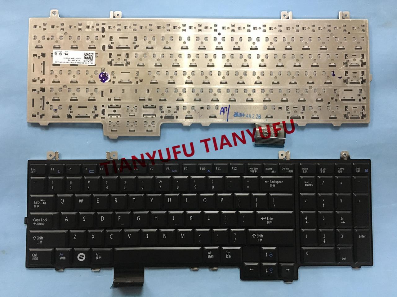 FOR DELL STUDIO 1735 1736 1737 0TR334 NSK-DD001 0RK682 NSK-DD01C KEYBOARD US BLACK Laptop Keyboard