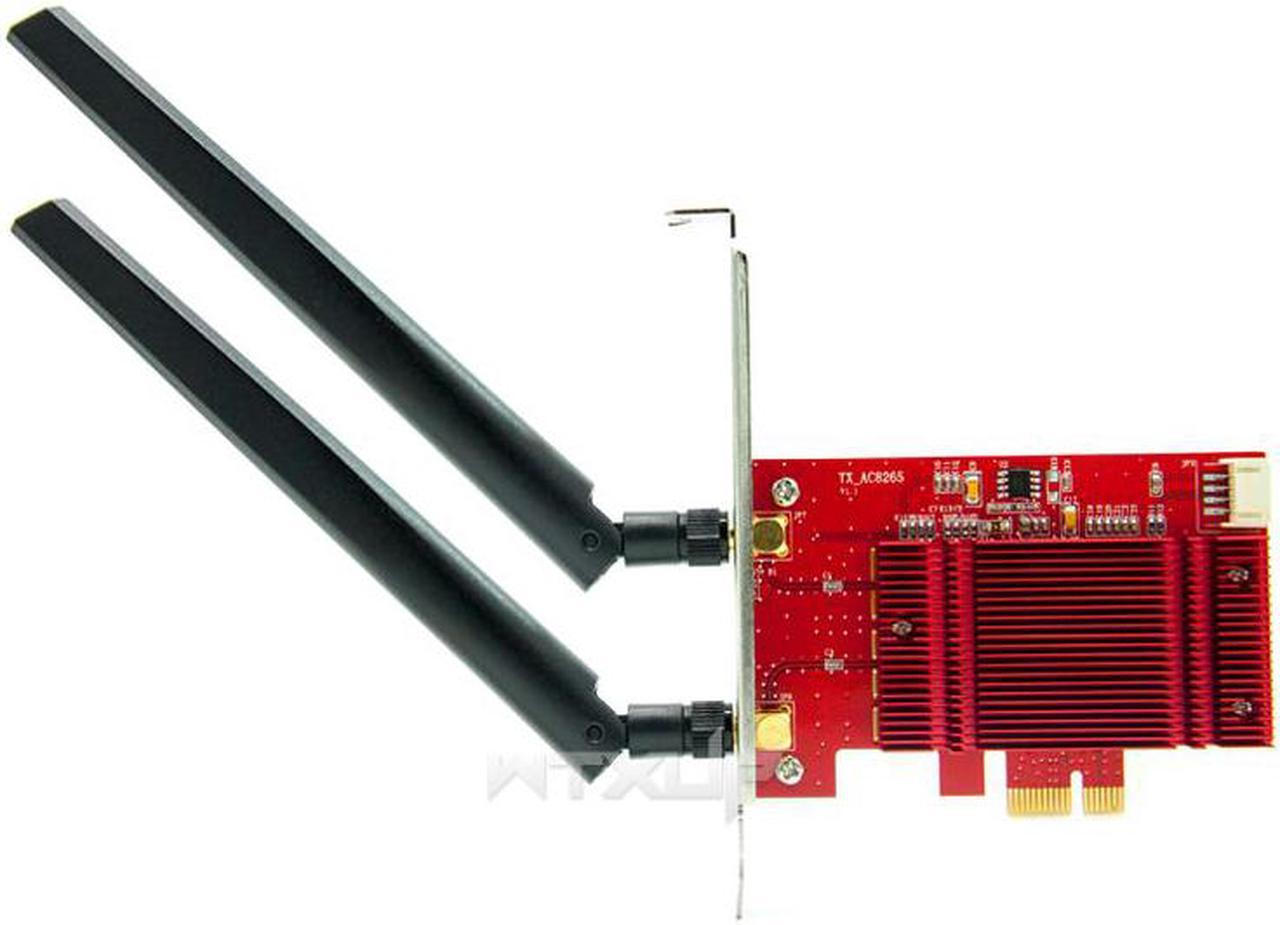 8265 802.11AC 867Mbps Desktop PCi-e Wi-Fi Adapter PCI Express + WiFi Antenna for Intel 8265ac+Bluetooth 4.2 mu-mimo