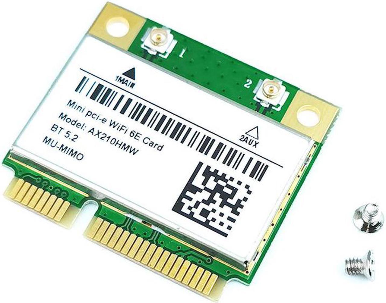 AX210HMW MINI PCIE AX210 WIFI adapter 5374Mbps wifi 6E 5G/6G wireless network card 802.11AX/AC BT 5.2 MU-MIMO For Windows10