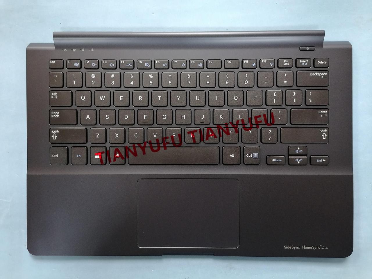 For Samsung ATIV Book 9 NP915S3G-K01US NP915S3G NP905S3G K01 BLACK WITH PALM REST UPPER CASE US KEYBOAR Laptop KEYBOARD