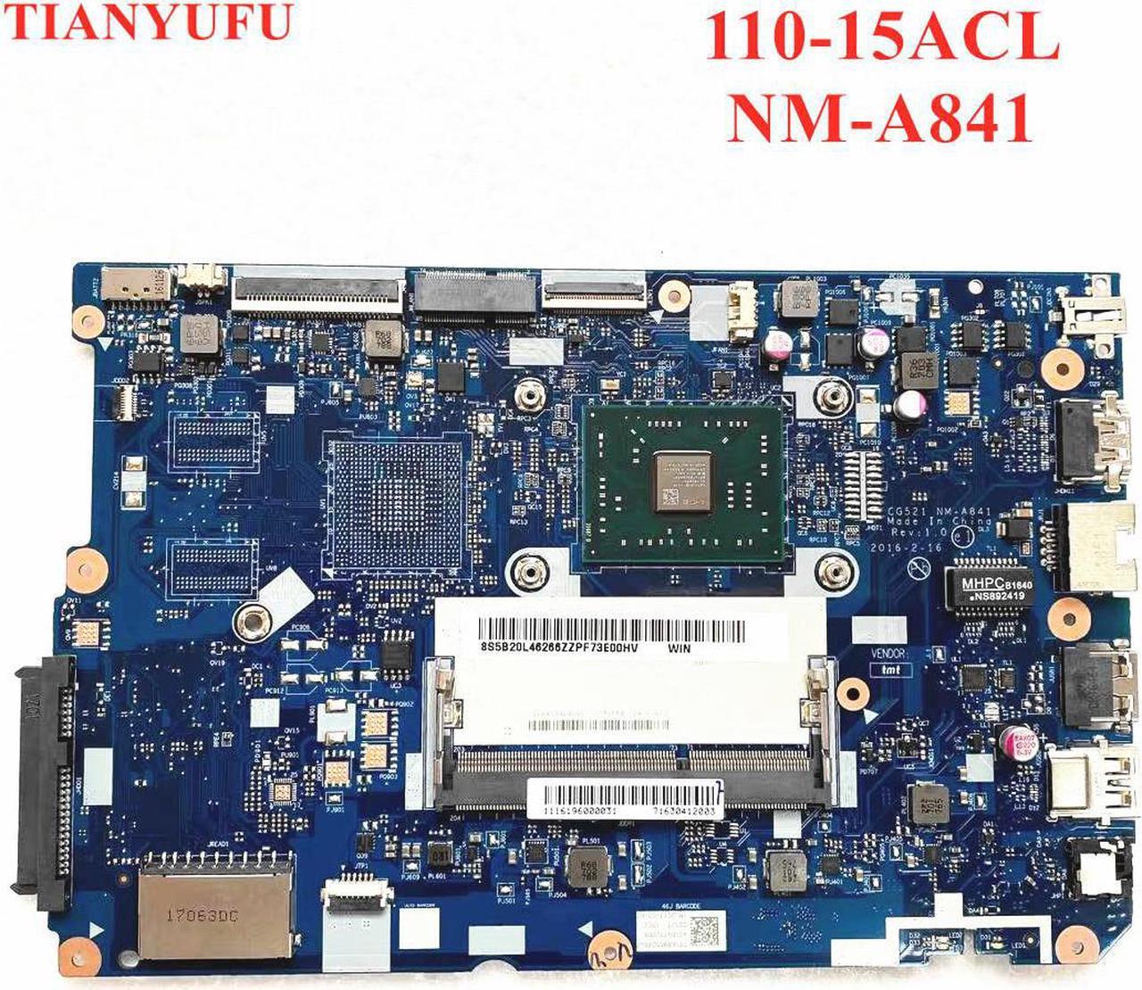 For lenovo ideapd 110-15ACL laptop motherboard CG521 NM-A841 WITH AMD A6-7310 CPU DDR3L motherboard Mainboard 100% fully tested