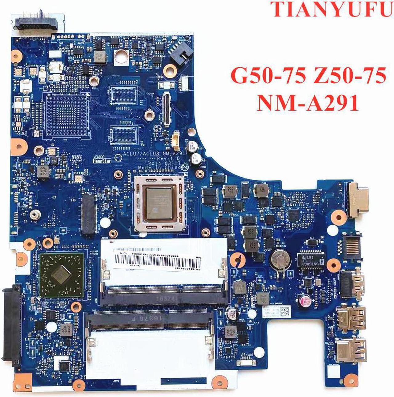 For Lenovo Z50-75 G50-75 G50-75M motherboard ACLU7/ACLU8 NM-A291 Mainboard ( For AMD CPU ) DDR3L PC3L memory 100% Tested