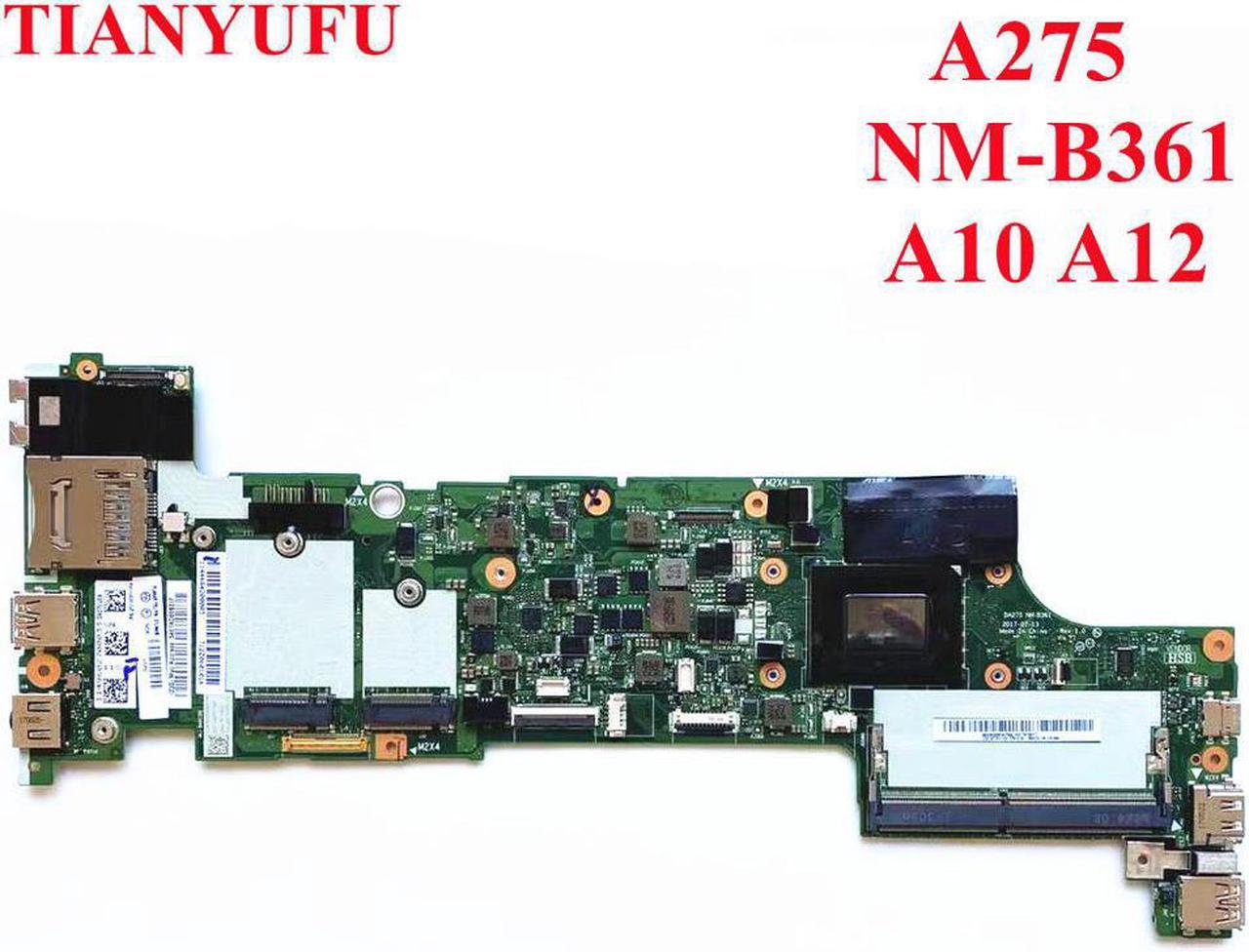 For Lenovo Thinkpad A275 Laptop Motherboard With A10 A12 AMD CPU DDR4 Motherboard DA275 NM-B361 Mainboard 100% test work