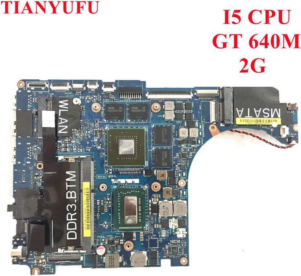 For DELL XPS 15 L521X Laptop Motherboard XPS 15 L521X motherboard CN-09GJGG 9GJGG LA-7852P N13P-GS-A2 with I5 cpu tested work