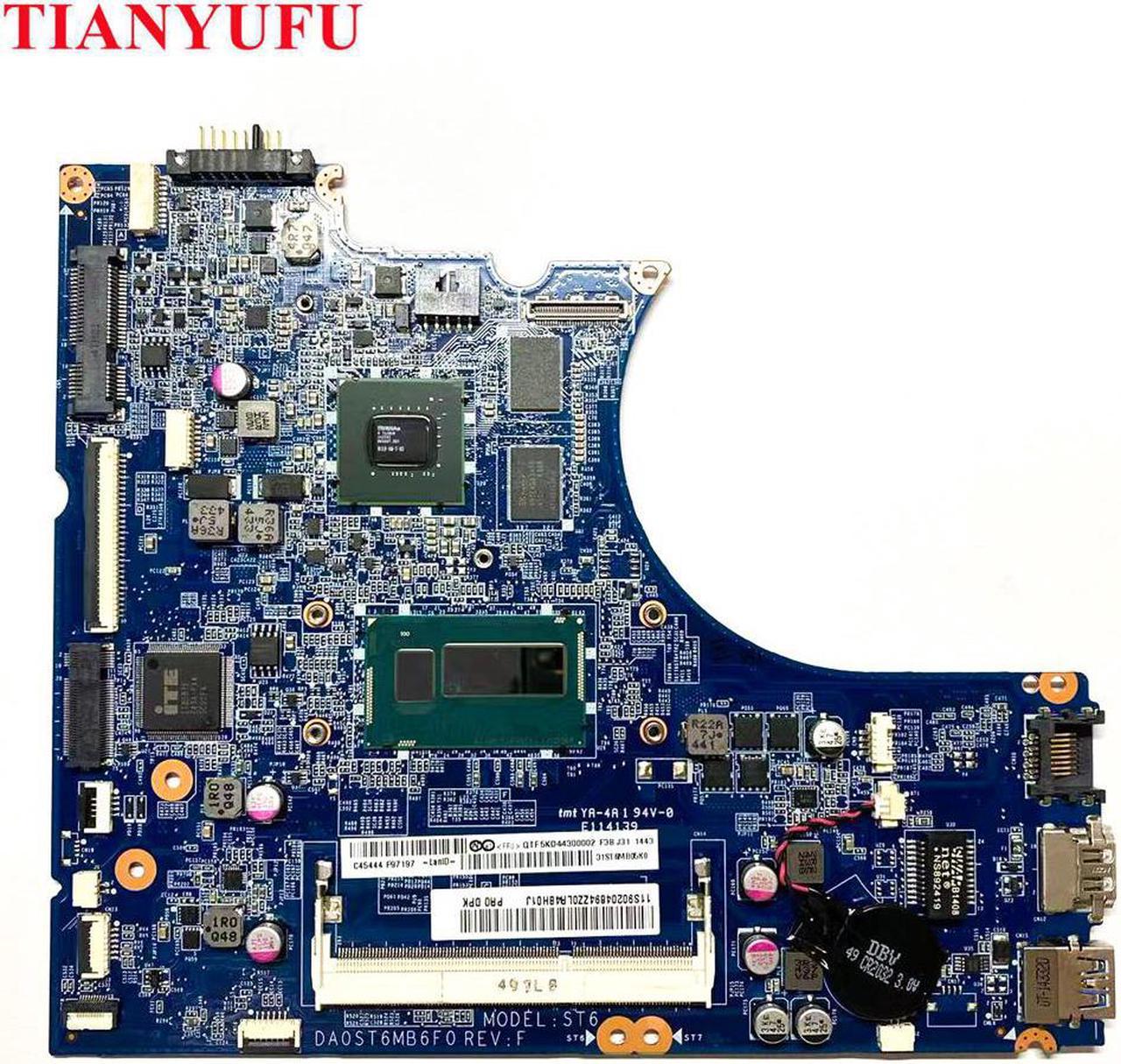 For Lenovo Flex 14 Laptop motherboard DA0ST6MB6E0 With SR170 I5-4200U CPU DDR3L motherboard tested 100% work