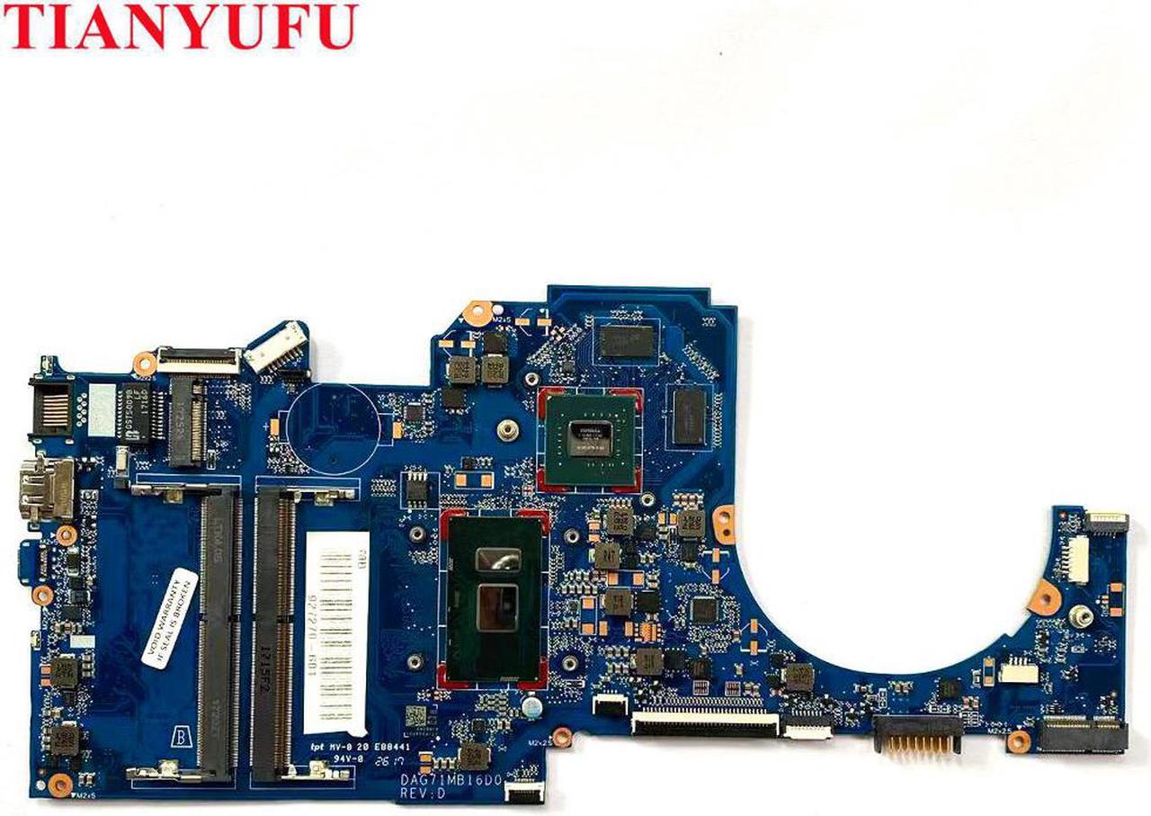 For HP 14-BK 14-BP Laptop Motherboard 927270-001 927270-601 With I5-7200U CPU 940MX 2GB GPU DAG71MB16D0 100% Tested